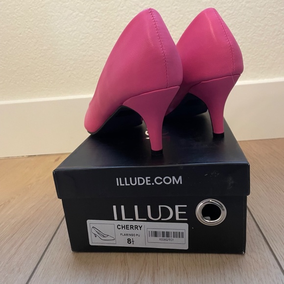 ILLUDE Flamingo Pink Pointed Toe Pumps – Assorted Sizes - Picture 7 of 11